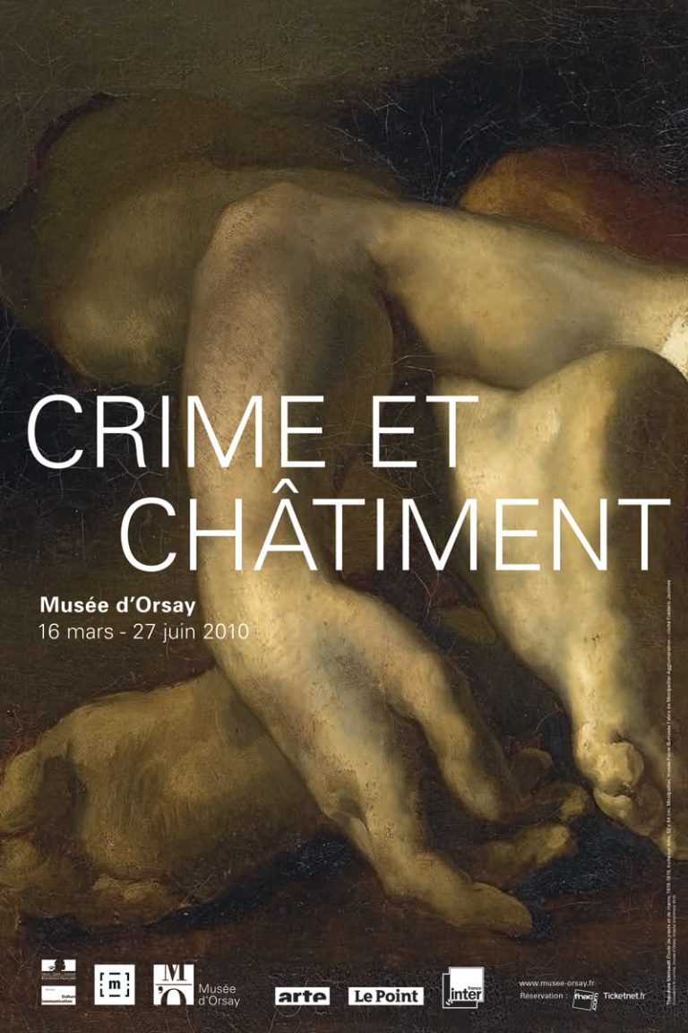 affiche de l'exposition "Crime et châtiment" au musée d'Orsay
