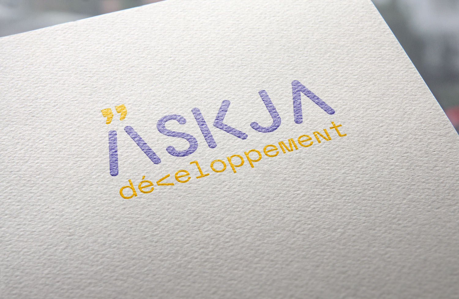 Askja développement - mockup logo